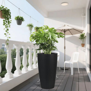 Tall Planters Set With Water Level Monitor And Auto Watering