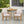 Grotta Outdoor Dining Arm Chair (Set of 2) - Teak / Beige