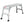 Work Platform Aluminum Portable Bench Folding Ladder Ansi Capacity 225 Lbs 40