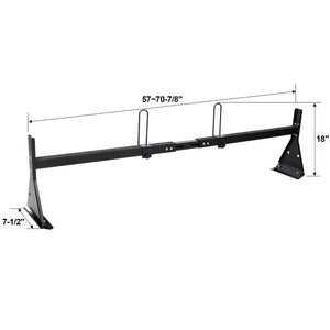 Heavy-Duty Steel Ladder Roof Racks with Rear Roller