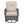 3 Pieces Conversation Set, Outdoor Wicker Rocker Swivel Patio Bistro Set, Rocking Chair with Glass Top Side Table, Grey