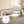 Laveda Boucle Bench - Light Gray / White
