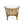 Outdoor Club Chair with Curved Backrest and Frame - White