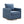 Modern Square Upholstered Swivel Accent Chair with Metal Base