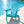 Outdoor Folding Adirondack Chair Patio With Natural Grain Texture - Turquoise Blue