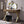 Coleen Walnut & Gold Finish Vanity Desk with Mirror & Jewelry Tray