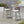 Outdoor Bar Height Metal Frame Counter Stools with Scallop-Shaped Backrest & Water-Resistant Cushions
