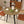 Round Dining Table for 2-4 People - Rustic Brown