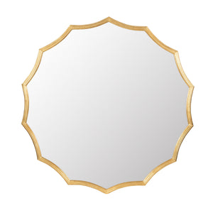 Round Sunburst Wall Mirror With, Wall Decor Mirror For Entryway Bedroom Living Room - Gold