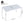 4 Piece Set Of Modern Striped Color- Blocking Single Chairs With Long Table