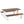 3 Piece Dining Table Set For 2 - 4, With Space Saving Benches - Brown / White