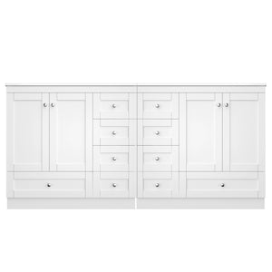 Shaker Free Standing Bathroom Vanity Cabinet & Sink, Soft Close Drawers, Soft Close Doors