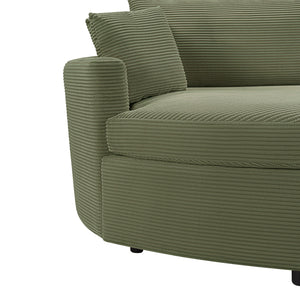 Oversized Double Chaise Lounge Sofa With USB Ports