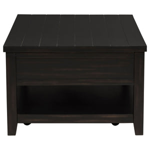 Sutter - 2 Drawer Rectangular Coffee Table - Dark Brown