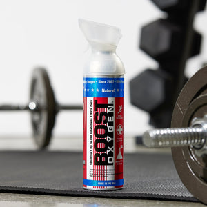 8 Pack 10L Boost Oxygen Stars and Stripes Pure Canned Oxygen Canister, Natural