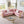 L Shaped Chesterfield Sectional Sofa with Stainless Steel Accents - Pink, Black, Beige