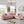 L Shaped Chesterfield Sectional Sofa with Stainless Steel Accents - Pink, Black, Beige
