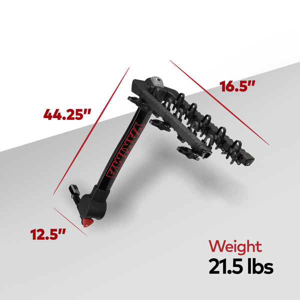 Yakima FullTilt Premium 5 Bike 150 Pound Capacity Tilt Away Hitch Bike Rack