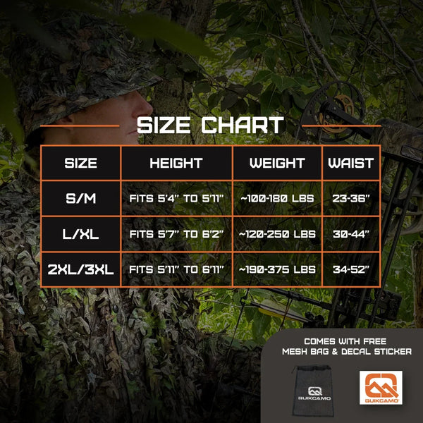 3D Camo Leafy Suits and Tops