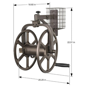 Liberty Garden Single Arm Navigator Rotating Hose Reel & Storage Bin (2 Pack)