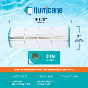 Hurricane HF7656-01 Replacement Spa Filter Cartridge for PRB25 and Unicel C-4326