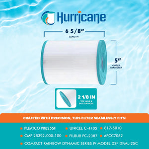 Hurricane 2 Pack HF4405-02 Advanced Pool and Spa Filter Cartridge Replacement