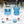 CAMP-ZERO 10 Liter 10.6 Quart Lidded Cooler with 2 Molded In Cup Holders, Sky