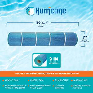 Hurricane 4 Pack HF7494 Elite Aseptic Pool and Spa Filter Cartridge Replacement