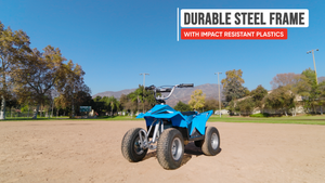 Razor Kids Electric Off Road Mini Dirt Quad Bike 4 Wheeler ATV 24 Volt, Blue