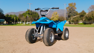 Razor Kids Electric Off Road Mini Dirt Quad Bike 4 Wheeler ATV 24 Volt, Blue