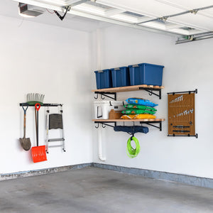 2' x 4' DIY Wall Shelf Brackets | Heavy Duty Garage Wall Shelves