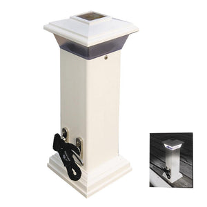 Dock Edge Cleatlite Solar Dock Light w/SS Mooring Cleat 12" - TRAPSKI