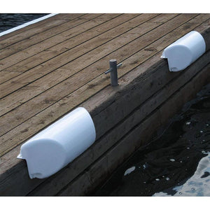 Dock Edge Dolphin Dockside Bumper 7" x 16" Straight - White - TRAPSKI