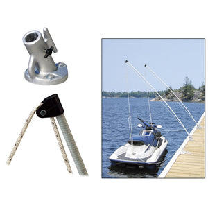 Dock Edge Economy Mooring Whips 2PC 12ft 4000 LBS up to 23 ft - TRAPSKI