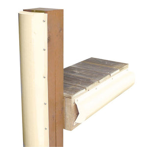 Dock Edge Piling Bumper - One End Capped - 6 - Beige - TRAPSKI