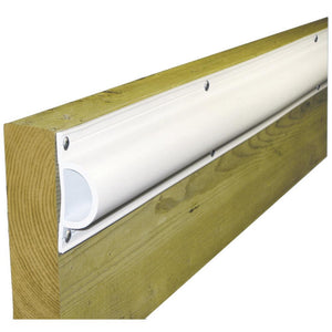 Dock Edge Standard "D" PVC Profile 16ft Roll - White - TRAPSKI