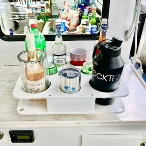 Docktail Boat Table Caddy with 2 SeaSucker Vacuum Mounts - Choose Your Color
