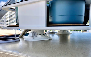 Docktail Boat Table Caddy with SeaSucker Vacuum Mounts