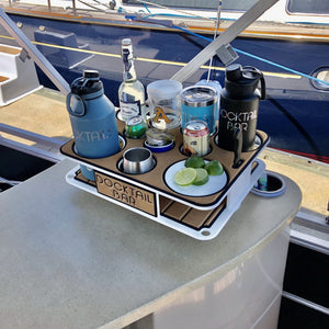 Docktail Boat Table Caddy with SeaSucker Vacuum Mounts