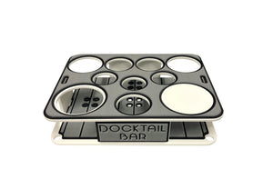 Docktail Boat Table Caddy with Pontoon Boat Rail Mount