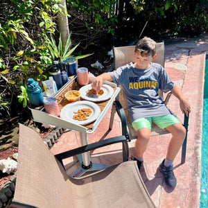 Docktail Boondocking Table - For Camping, RV's, Tailgating, Poolside, and Grill Prep