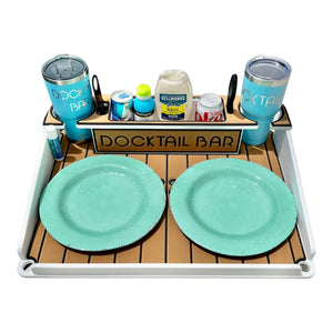 Docktail Boondocking Table - For Camping, RV's, Tailgating, Poolside, and Grill Prep