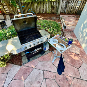 Docktail Boondocking Table - For Camping, RV's, Tailgating, Poolside, and Grill Prep