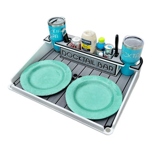 Docktail Boondocking Table - For Camping, RV's, Tailgating, Poolside, and Grill Prep