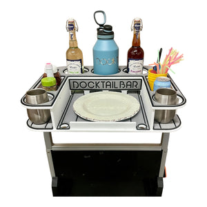 Docktail Butler with Pontoon Rail Mount