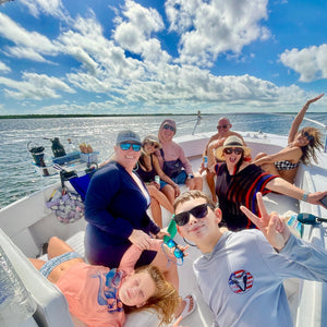 Docktail Butler Boat Table with Adjustable Rod Holder Mount - TRAPSKI