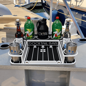 Docktail Butler Table with SeaSucker Vacuum Mounts