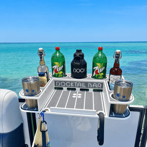 Docktail Butler with Pontoon Rail Mount
