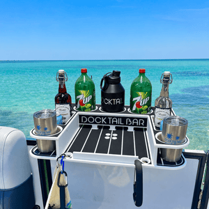 Docktail Butler with Pontoon Rail Mount