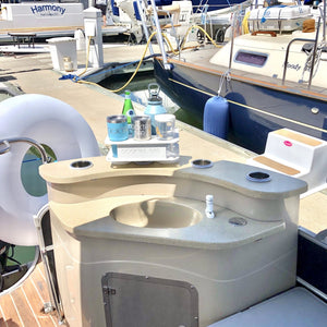 Docktail Jr Boat Cup Holder Caddy with 2 SeaSucker Vacuum Mounts - Choose Your Color